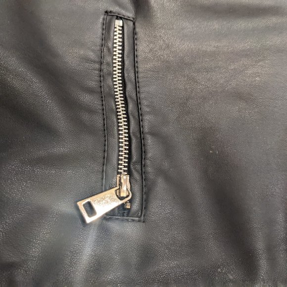 Men's Urban Black Leather Jacket (L/G) - Picture 4 of 12